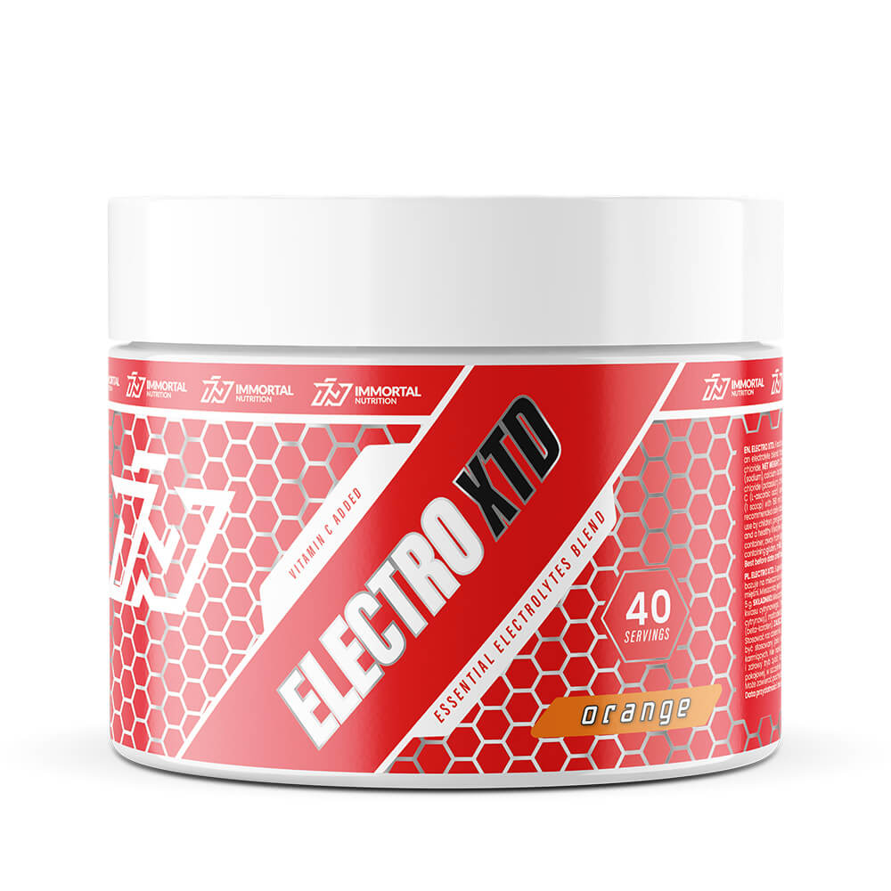 Elektrolitai - Immortal Nutrition 200g (apelsinas) Elektrolitai XTD 200g be cukraus su vitaminu C